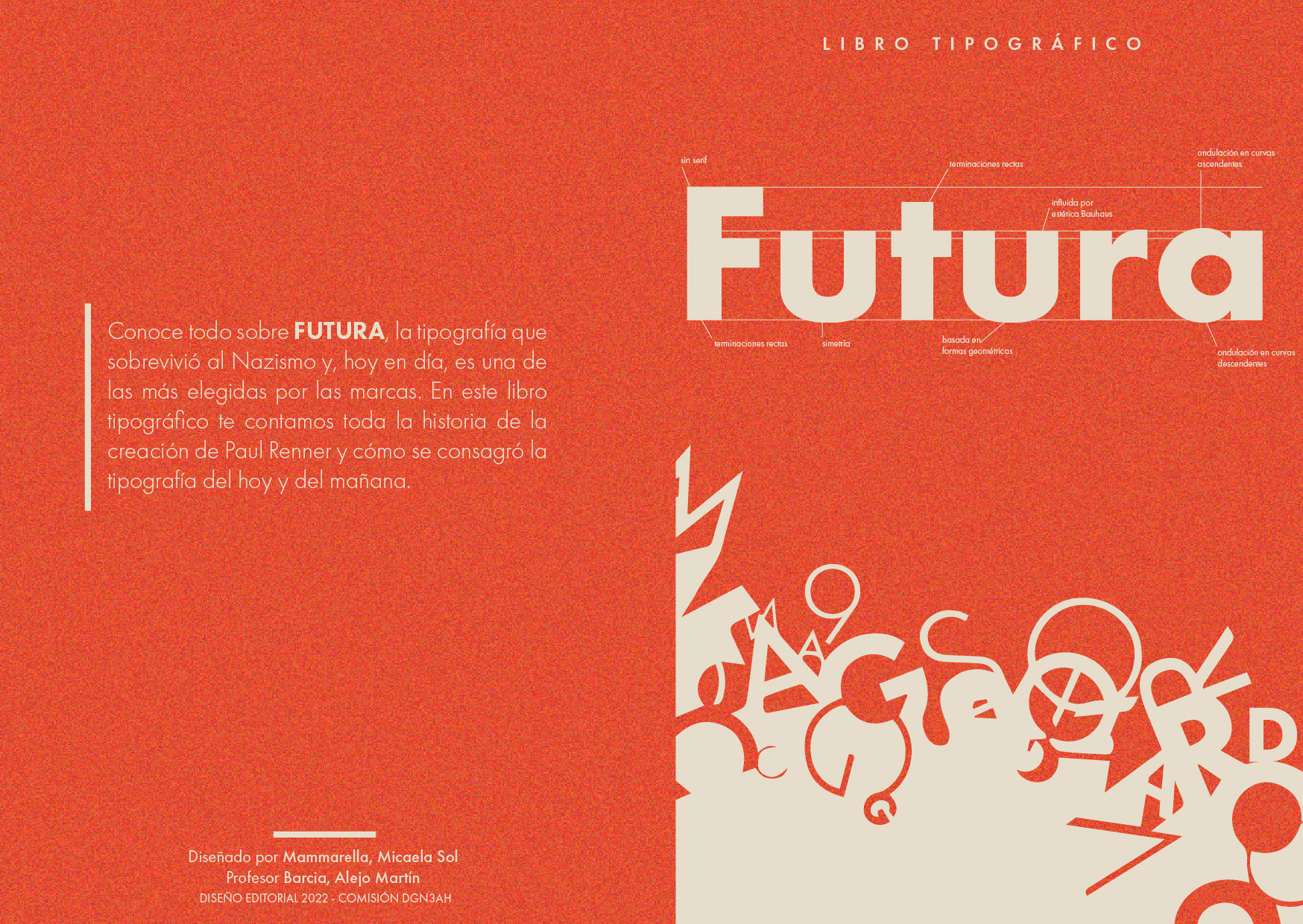 Front and back covers of the Futura typography book
