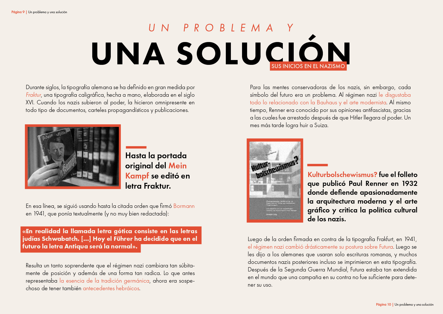 Pages 9 and 10: Futura and its historical context