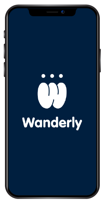 Wanderly welcome screen